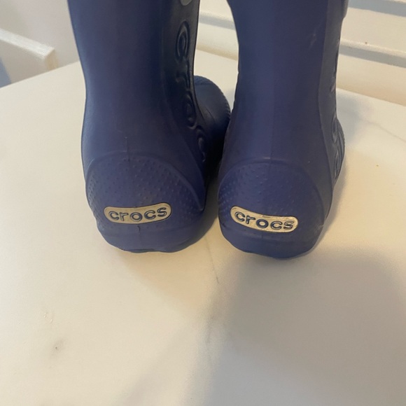 CROCS Kids Blue Rain Boots Size 7C - Picture 4 of 5